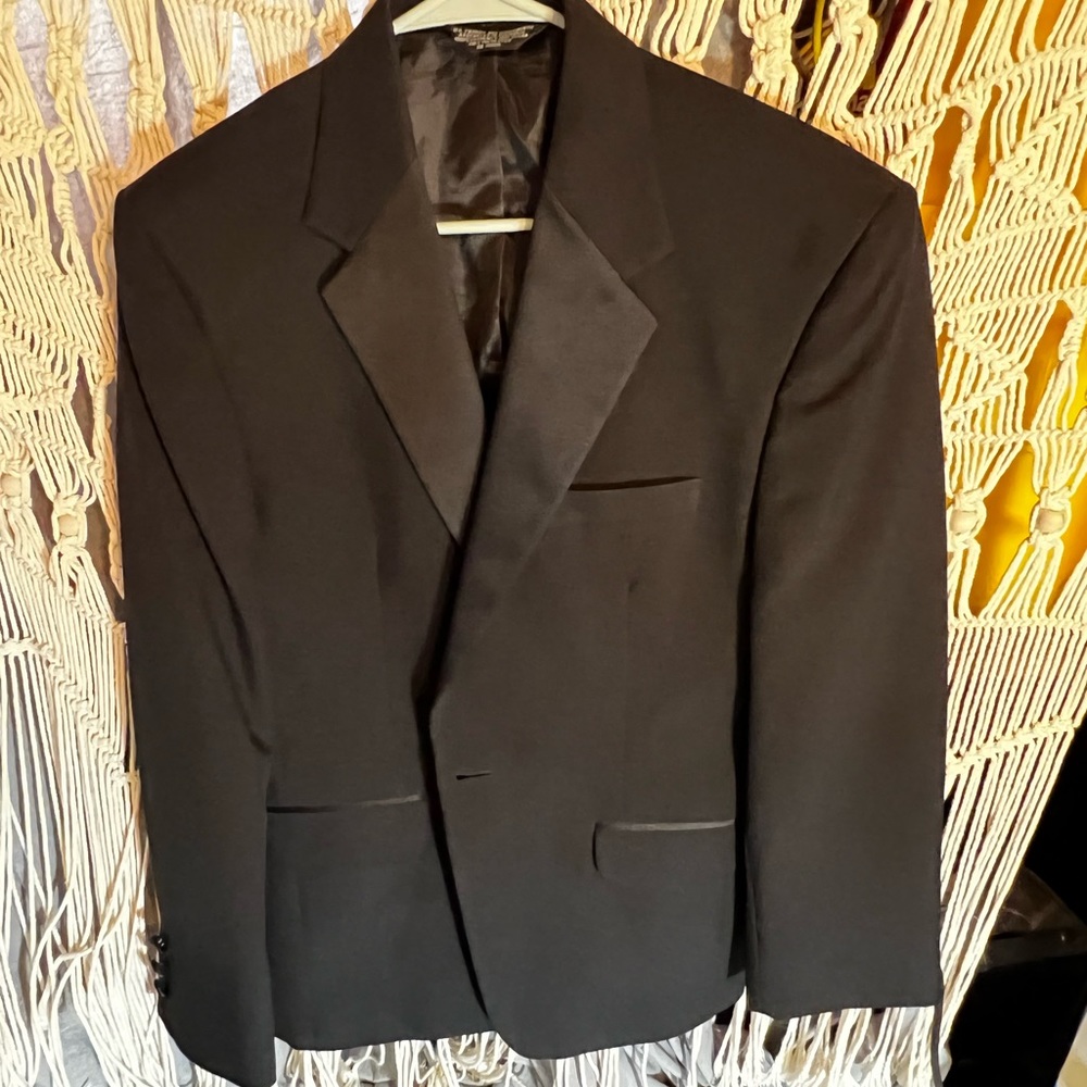 SOUTHEASTERN MENS BLACK SPORT COAT BLAZER
